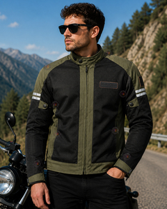Premium Textile Motorcycle Riding Gear Jacket Motorcycle Air Flow Mesh Jacket Hot Weather Breathable Auto Racing Wear Jacket - Product Image 2