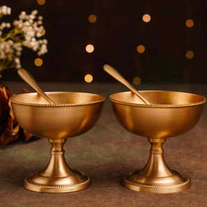 Assiette à dessert en laiton de qualité supérieure, écologique, résistante, non toxique, peinte à la main, lavable au lave-vaisselle, à prix raisonnable BB - Product Image 1