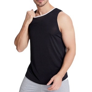 Débardeur de sport pour homme été 2026 – 100 % coton, écologique, respirant et séchage rapide, couleur et logo avant personnalisables - Product Image 1