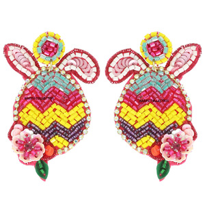 Pendientes de cuentas de diseño para mujer, hechos a mano, bordados, joyería de moda para fiestas y estilo casual - Product Image 3