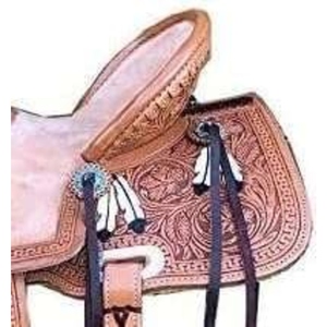 Selle de cheval en cuir véritable de qualité supérieure, style western, pour l'équitation, avec étriers et sangles réglables, fabrication sur mesure OEM - Product Image 5