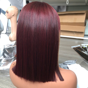 Venta al por mayor de alta calidad 100% Paquete de pelo crudo vietnamita hueso recto Super calidad a precio Borgoña marca de nacimiento - Product Image 2