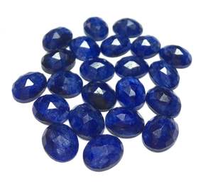 Saphirs naturels ovales taille rose, dos plat, polis, pierres précieuses en vrac pour la fabrication de bijoux, vente en gros, approvisionnement en vrac - Product Image 4