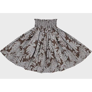 Jupe longue hawaïenne florale brodée pour femme, idéale pour la plage, les vacances d'automne, décontractée, légère et fluide - Product Image 4