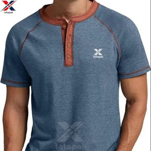 Camiseta de Punto Lisa Teñida de Secado Rápido, Calidad de Exportación, Material de Algodón, para Hombre, Absorbe la Humedad, para Eventos Deportivos, Precio al por Mayor OEM - Product Image 1