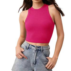 Fabricante Top Tank, Top de Algodón Acordonado Suave para Mujer, Moda Casual Urbana, Proveedor Mayorista - Product Image 1