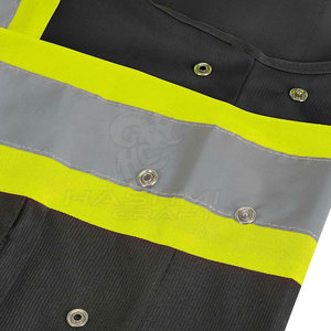 Chaleco de seguridad reflectante duradero con cierre de cremallera para trabajadores de la construcción y sitios de trabajo al aire libre - Product Image 5