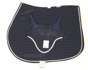 Tapis de selle de cheval avec point carré avec Bonnet d'oreille assorti - Product Image 2