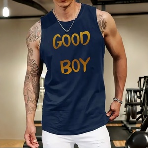 <b>Mens</b> Gym Vest <b>Top</b> 100% Cotton Street Wear Summer Bodybuilding Muscle Sleeveless Gym Design <b>Men's</b> T-Shirts <b>tank</b> <b>Top</b> <b>Men</b> - Product Image 2