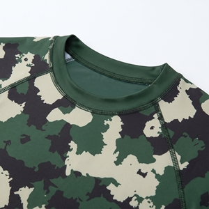 Maillot de sport camouflage personnalisé à manches courtes, T-shirt imprimé à séchage rapide pour arts martiaux, entraînement d'équipe, MMA, grappling, Rashguard OEM - Product Image 5