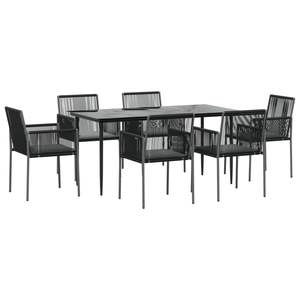 Conjunto de Comedor para Jardín en Negro - Product Image 3