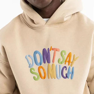 Sudadera con capucha de algodón grueso estilo streetwear, oversize, con efecto desgastado, con logo personalizado, para hombre, en oferta online, FORTLEO - Product Image 5