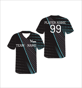 Custom Sublimated Baseball Jersey Men V-Neck Short Sleeve Moisture Wicking <b>Athletic</b> Fit Team Name Printed Uniforms - Product Image 1