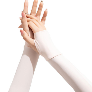 Manches de protection solaire pour femmes, été, anti-UV, rafraîchissantes, respirantes, séchage rapide, pour cyclisme et conduite, avec ouverture pour les doigts, en polyester et nylon - Product Image 3