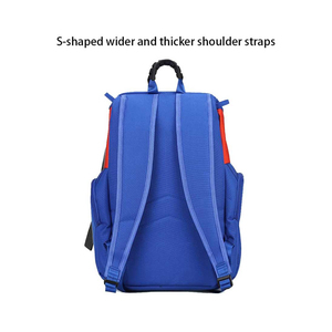 Sac à dos de sport bleu pour le basketball, multi-poches, compartiment de rangement pour chaussures, durable, haute qualité, résistant, personnalisable - Product Image 6