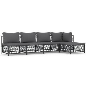 Set Lounge da Giardino Antracite - Product Image 2