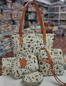 Sac fourre-tout pour femme en tissu de coton de qualité supérieure, grande capacité, durable, réutilisable, pour les courses, les cadeaux, impression personnalisée, OEM, vente en gros - Product Image 4