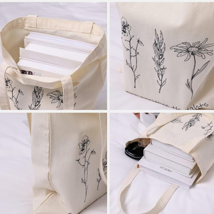Custom 100% Cotton <b>Canvas</b> <b>Tote</b> Bag with Ribbon Handle | Washable Durable Non-Woven Bag with Printed Logo Design <b>Canvas</b> bag - Product Image 6