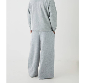 Pantalones de chándal de algodón puro de alta gama, personalizados, de pierna ancha XL, con estampado DTG, de felpa francesa, doble cintura, transpirables, cálidos, de largo hasta el tobillo. - Product Image 2