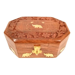 Caja de Joyería de Madera de Pino sin Acabado al por Mayor con Espejo Interior, Logotipo Personalizado, 6 Compartimentos, Organizador de Almacenamiento para Anillos y Pendientes - Product Image 3