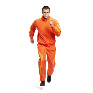 Conjunto Deportivo Personalizable y Transpirable para Hombre, Estilo Vintage 3D de los 90, Chaqueta y Pantalón de Nylon Tejido con Bloques de Color - Product Image 5