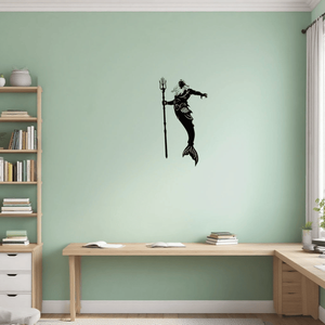 Set di decorazioni murali in metallo a tema sirena e uomo-pesciolino di CIFbuy - Squisita decorazione mitologica oceanica, realizzata a mano, opzioni regalo uniche - Product Image 2
