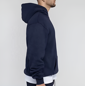 โรงงานผลิตเสื้อฮู้ดดี้หนาแบบซิปสำหรับฤดูใบไม้ร่วง/ฤดูหนาว รับผลิตตามสั่ง (OEM) ปักโลโก้ได้ ผลิตจากโพลีเอสเตอร์/คอตตอน สำหรับผู้ชาย ขายส่ง - Product Image 5