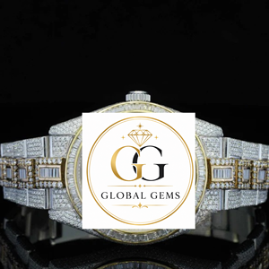 New Luxurious Fully Iced Diamond Studded Moissanite Watch 20mm Stainless Steel Band Water Resistant Glass Antique Case Analog - Product Image 5