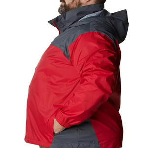 Veste coupe-vent pour homme, style tendance, personnalisable, en nylon, col montant, fermeture éclair, coupe ample, imperméable, veste de pluie - Product Image 5