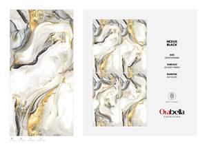 Azulejos de Porcelana Modernos de Alta Gama, 60X120CM 600X1200MM 24X48, Acabado Brillante, Formato Grande, Decorativos para Interiores - Product Image 4