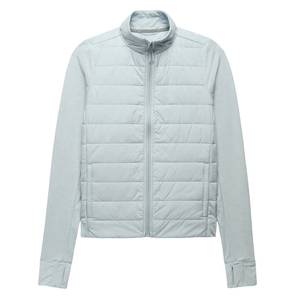 Veste matelassée légère pour femme, coupe-vent hybride à capuche, isolée, pour la randonnée en plein air - Product Image 6