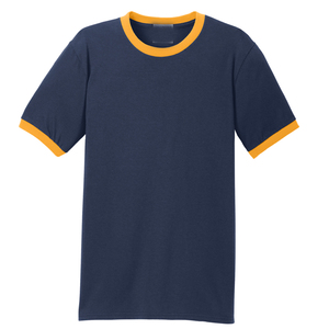 Vintage Ringer <b>T</b> <b>Shirt</b> <b>Mens</b> Cotton Contrast Trim Short Sleeve Casual Streetwear Custom Wholesale Tee - Product Image 5