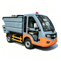 Camion benne électrique pur à levage élevé en promotion, mini camion de gestion des déchets électrique