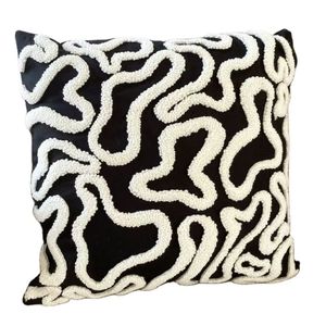Cojín de Algodón Transpirable con Estampado, Tela Suave y Cómoda, Almohada Decorativa Elegante para Sala de Estar, Sillón - Product Image 1