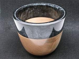 Tazón de Resina Epoxi y Madera de Acacia Hecho a Mano de Alta Gama con Textura de Madera Natural y Fusión Artística de Resina, Decoración de Lujo para la Mesa - Product Image 2