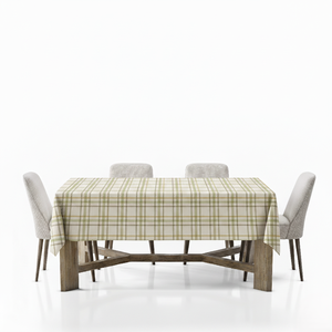 Cotton Checkered Pattern Tablecloth Durable & Easy Care <b>Table</b> <b>Cover</b> for <b>Dining</b> Parties & Daily Use - Product Image 3