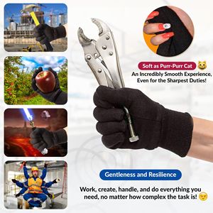 24-Pack 10-Inch Brown Jersey Gloves <b>for</b> <b>Men</b> and Women Polyester Cotton Garden & Outdoor <b>Thermal</b> Breathable and Reusable - Product Image 4