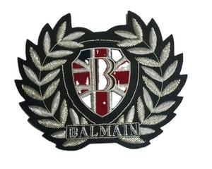 Parches de Hilo Metálico Bordados a Mano con Diseño de Hoja de Plata, Efecto 3D en Relieve, Resistentes al Agua, para Ropa y Prendas - Product Image 1