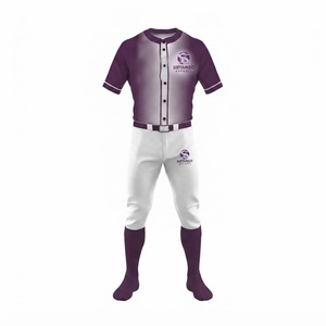 Maillot de baseball personnalisé OEM, uniforme d'équipe entièrement boutonné, maille respirante, nom, numéro et logo brodés, uniformes de baseball professionnels - Product Image 3