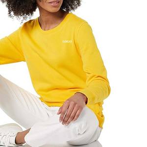 Sudadera de Punto Informal Transpirable de Verano, Lisa, Talla Grande, de Alta Calidad, 100% Algodón, con Logotipo Personalizado para Mujer - Product Image 5