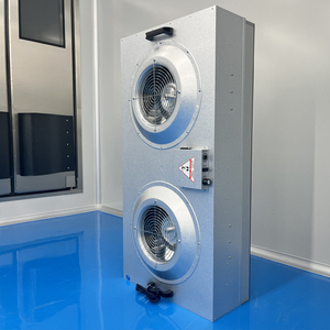 พัดลมคู่รุ่นใหม่ FFU ชุดกรองอากาศขนาดใหญ่ 1600 ลบ.ม./ชม. ป้องกันการรั่วไหล เสียงเบา พร้อมแผ่นกรอง HEPA สแตนเลสสตีล ระดับ Class100-10000 - Product Image 3