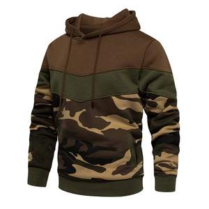 Servicio OEM, Sudaderas Extra Grandes 100% Algodón para Hombre, Sudaderas con Hombros Caídos, Tejido Grueso, Lisas o con Estampado de Camuflaje - Product Image 1