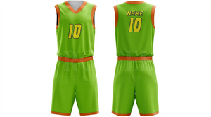 Uniforme de basket-ball en polyester durable et extensible pour les équipes professionnelles, entraînement, vêtements de sport respirants - Product Image 4