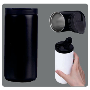 Gobelet en acier personnalisé GiftSip avec impression pour une utilisation promotionnelle au bureau - Product Image 1