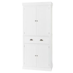 Armadio FCH Bianco RT con un Cassetto e Due Ante per Organizzazione Vestiti - Product Image 1