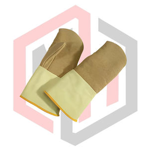 Gants en cuir anti-chaleur, protection des mains, sécurité, lutte contre l'incendie, soudage, anti-impact, poignet tricoté, 14 pouces, sans silicone - Product Image 3