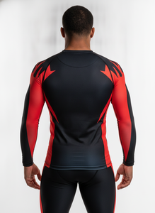 Rashguard de compression léger pour hommes, sublimation MMA, logo personnalisé, respirant, pour entraînement de lutte - Product Image 2