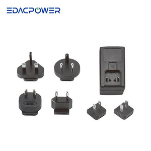 9V 27W 3A MAX. IEC60601 & 2xMOPP EM1024FR Medical AC/DC Interchangeable Power <b>Adapters</b> for Medical Use - Product Image 1