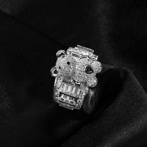 Bague en diamant Moissanite de qualité supérieure pour homme, style Hip Hop, avec pierres certifiées, pour collections de bijoux de luxe - Product Image 4