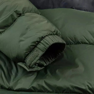 Veste matelassée unisexe de luxe à capuche sans manches, style streetwear, imperméable, coupe-vent, épaisse, avec broderie, rembourrage en coton noir, en nylon pour l'hiver - Product Image 6